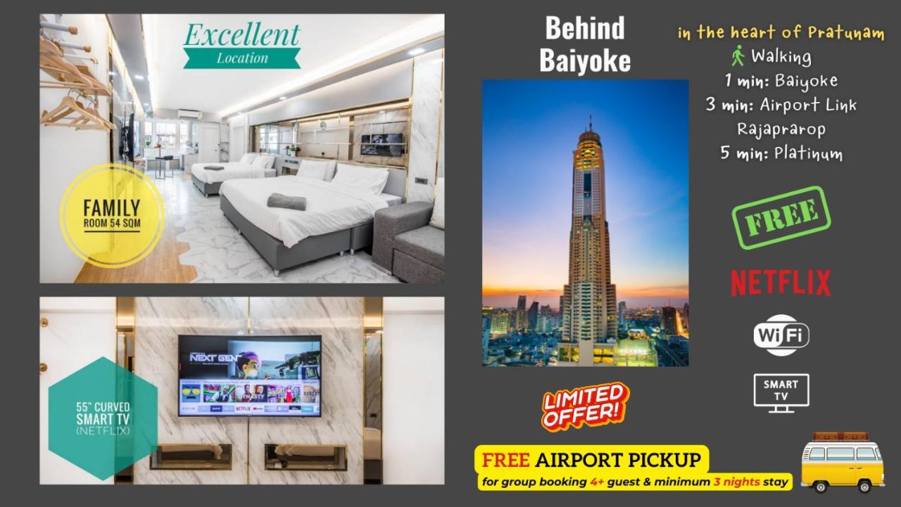 Apartment Family Hub Pratunam 6 Free Airport Pickup Min 3nights And 4adults *