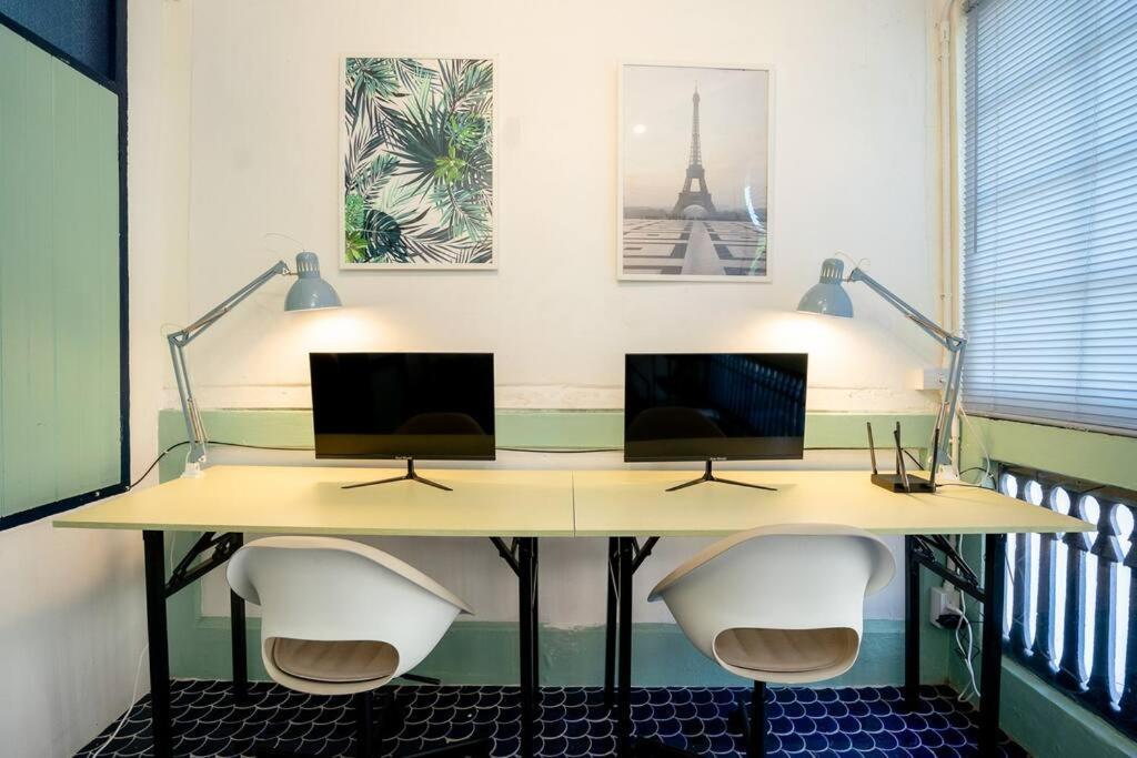 Townhome W/ Workstation-2mins To Food-fun-metro Bangkok