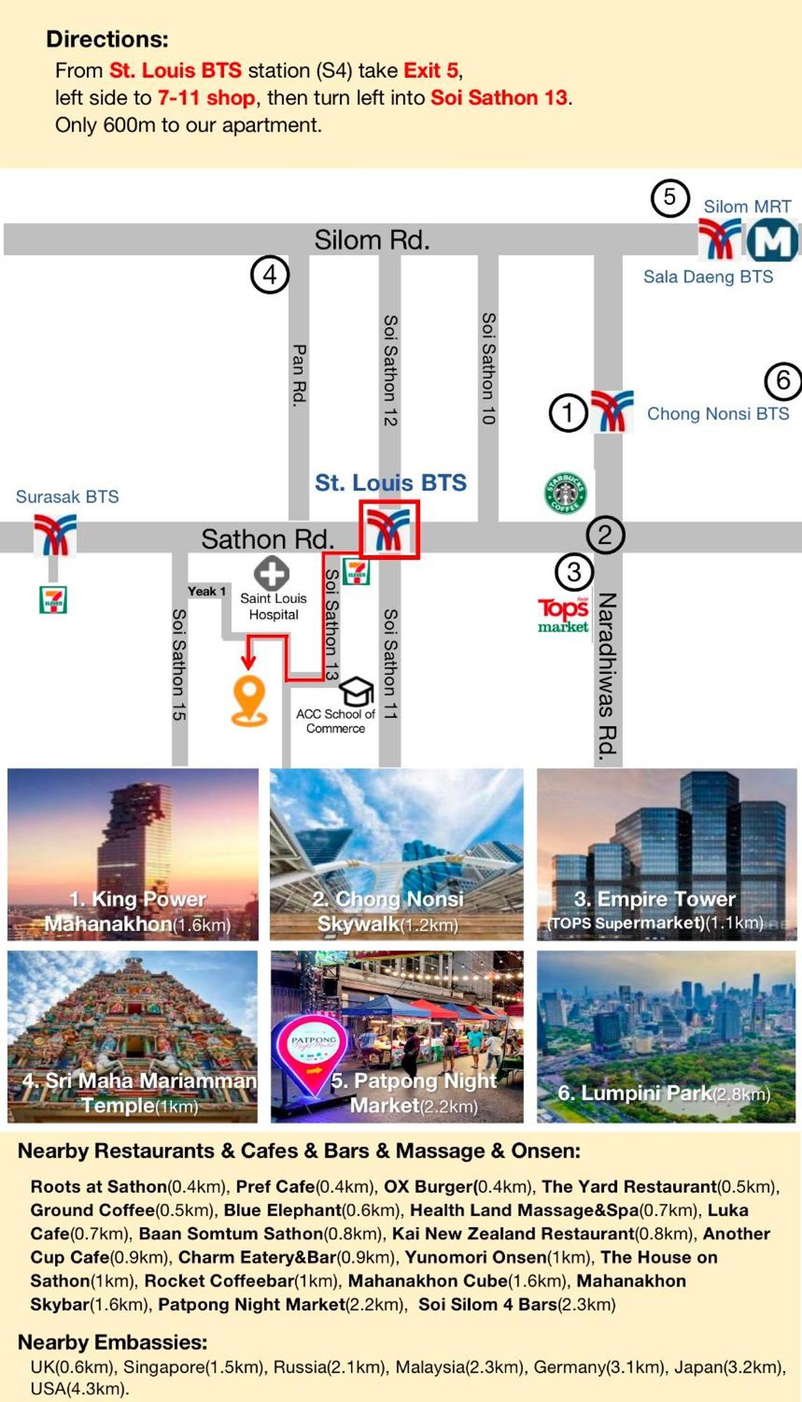 Sathon 15 Close To Bts Skytrain St Louis & Surasak *