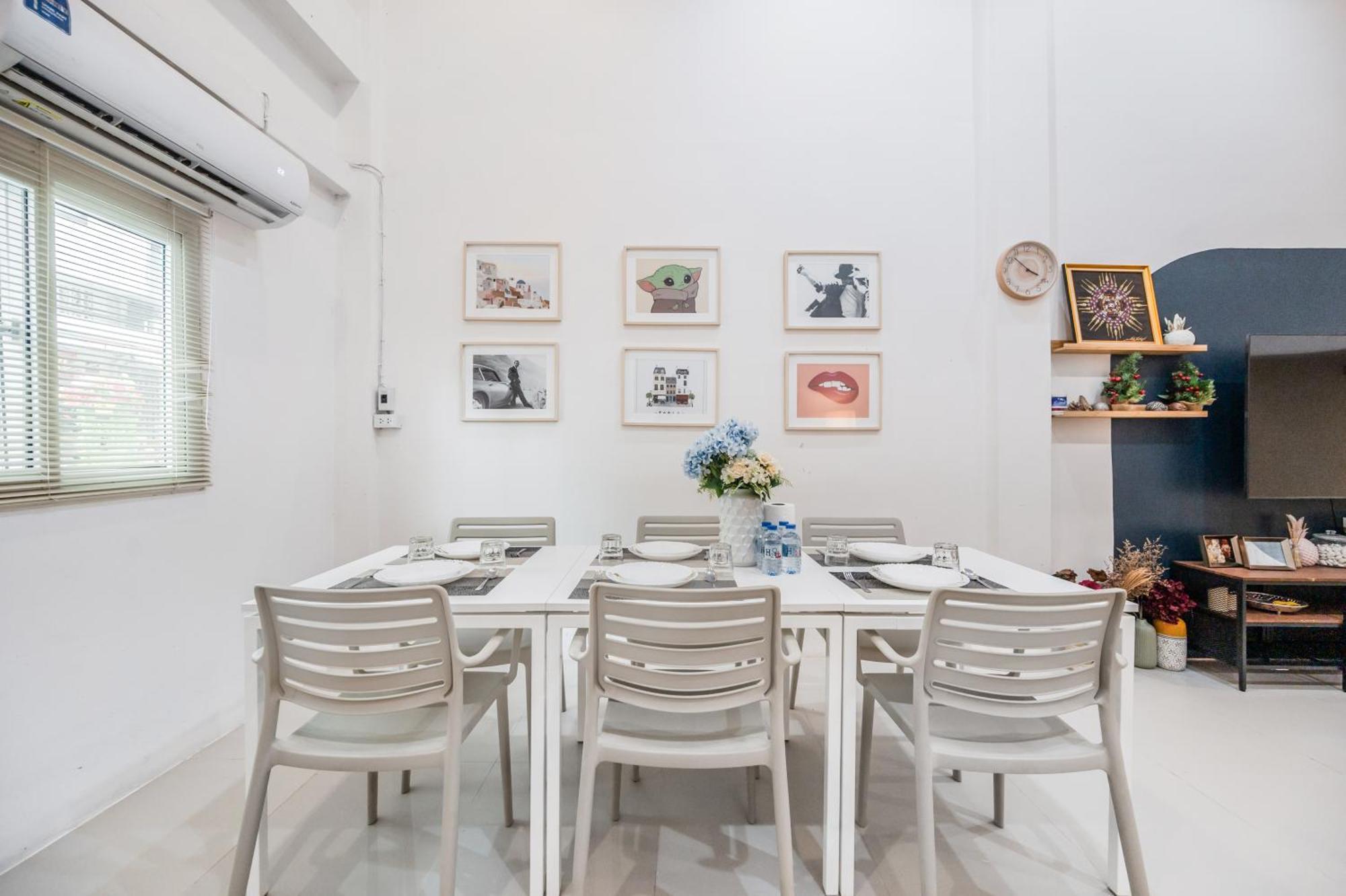 Entire Cozy House/near Bts Skytrain/12pp Pousada *