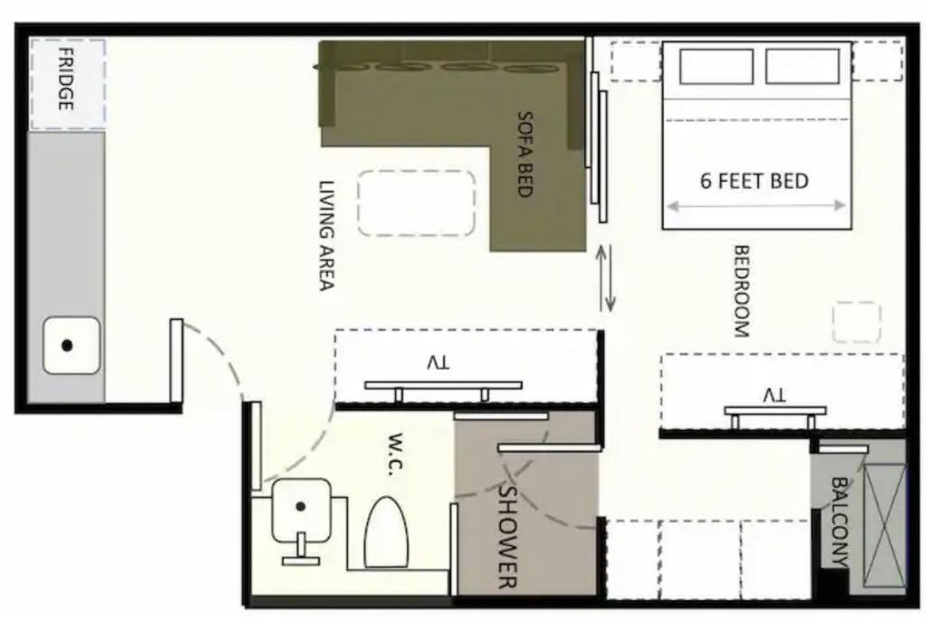 Apartment - Sukhumvit Soi 5 Bts Nana- Size 47m2 *