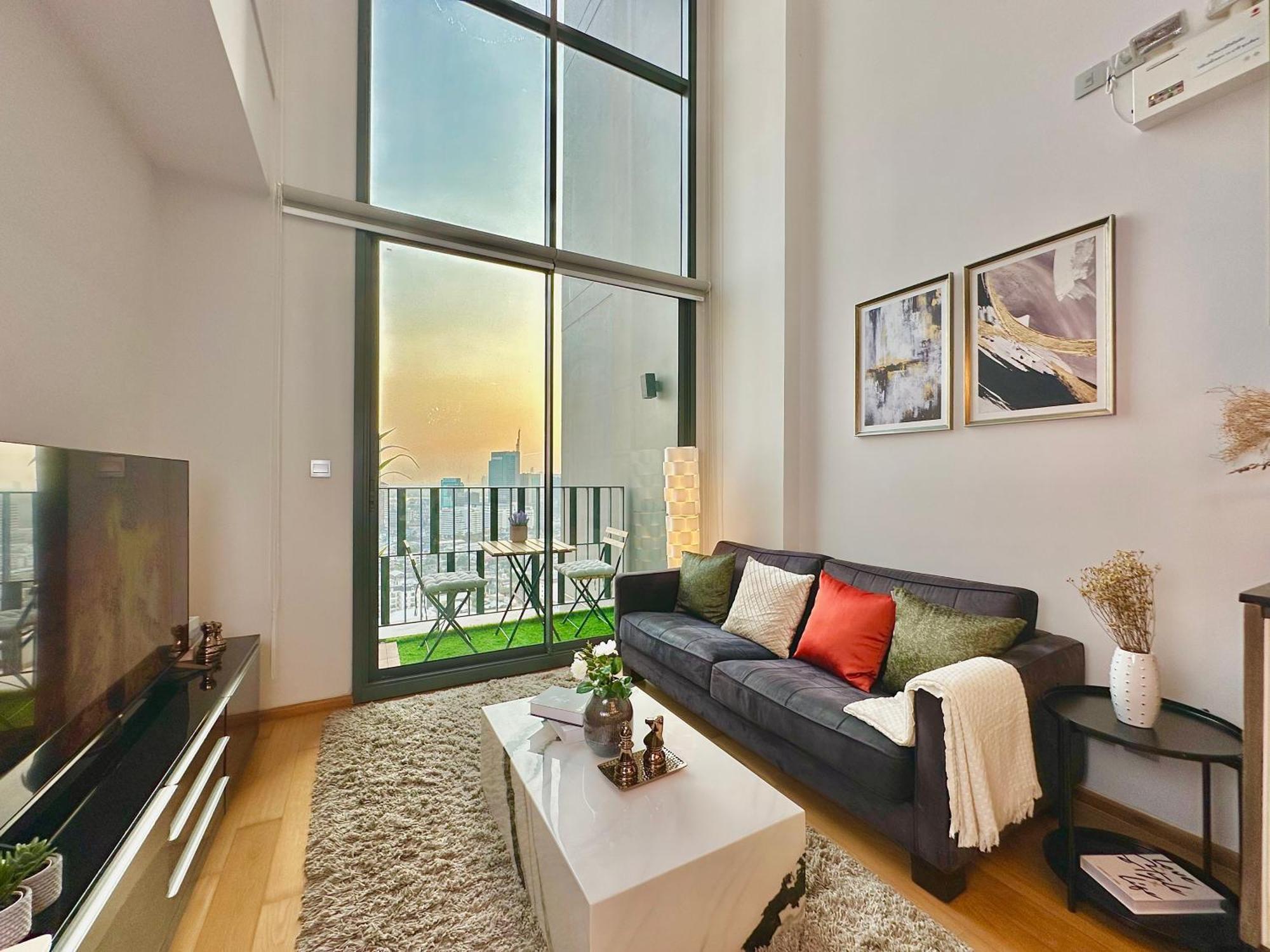 Luxury 2bed Duplex - 1min From Thonglor Bts *