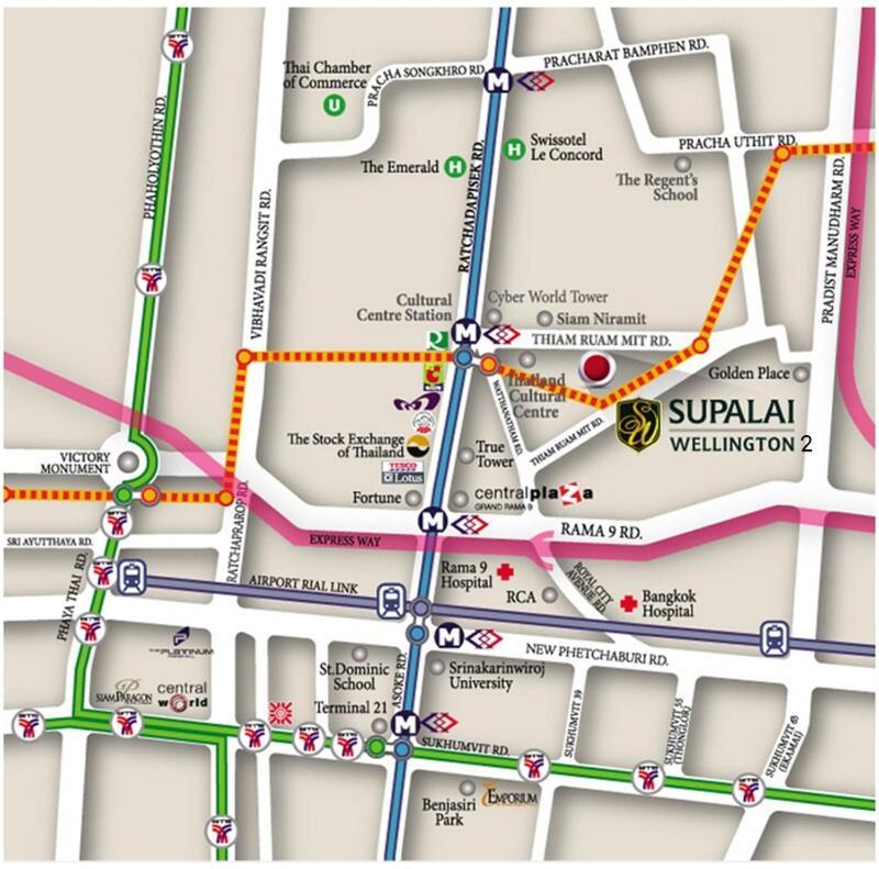 Near Mrt Thailand Cultural Center Station Apartment Bangkok