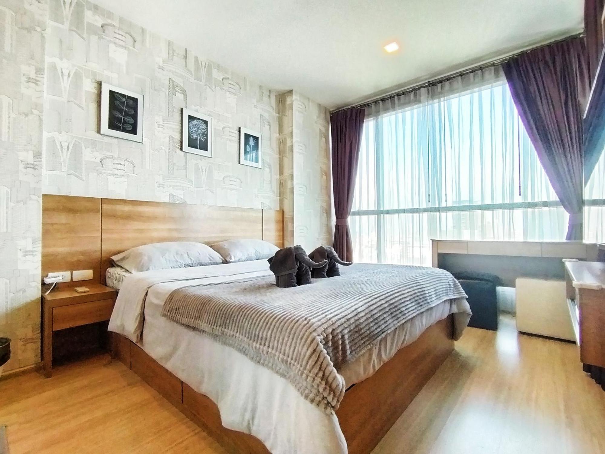 1 Minute To The Mrt Huai Khwang Cozy Sweet And Worm Apartment *