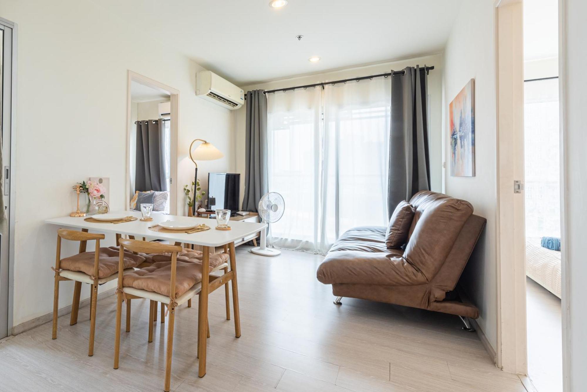 Apartamento 2br, 6 Mins Walk Bts Wuttakat Banguecoque