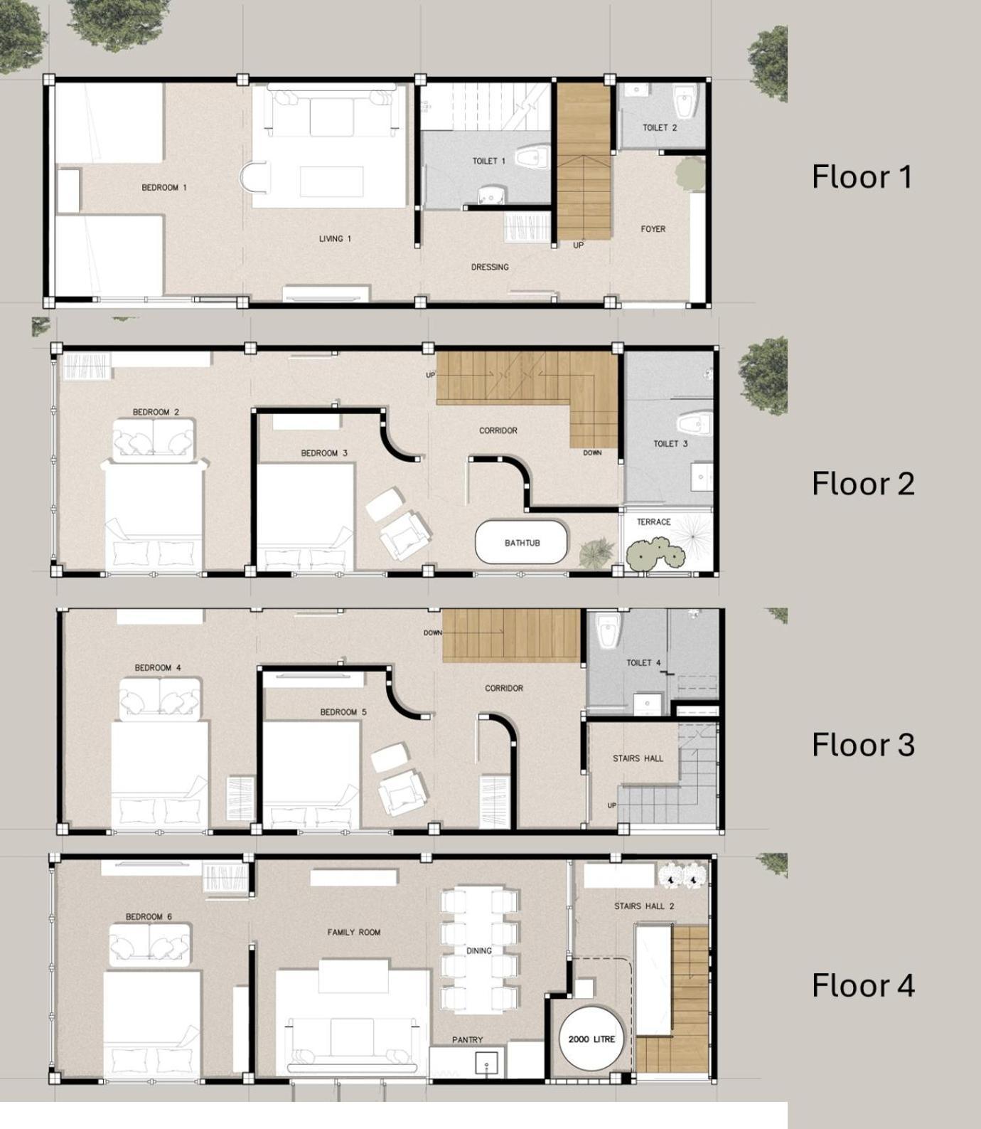 Cozy&modern 6-br Home, 14pax - Central, 5mins Bts *
