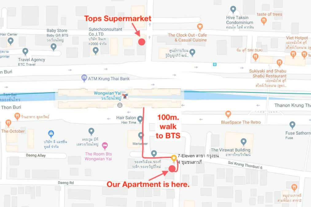 T5 2 Bedrooms/6guests/full Kitchen/1 Min To Bts * Bangkok