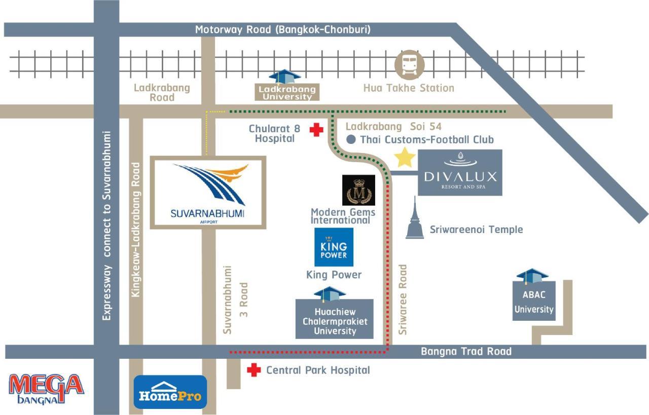 Divalux & Bangkok, Suvarnabhumi Airport-free Shuttle Hotel