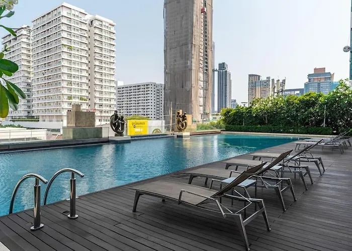 Thonglor Area 1 Bedroom Fastwifi Sauna Big Swimming Pool 38