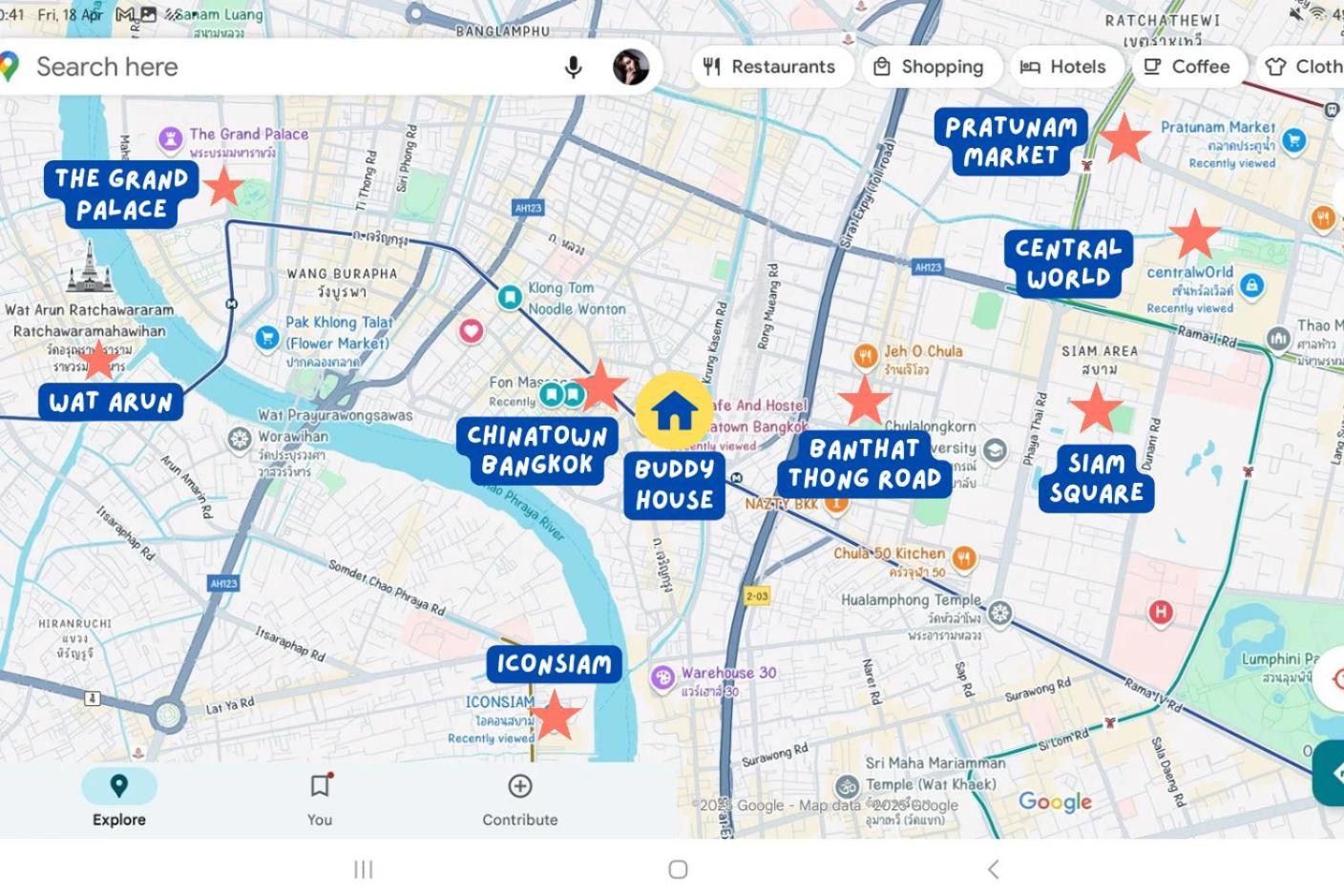 Buddy House - Spacious Triple In Chinatown, Walk To Mrt Guest house Bangkok